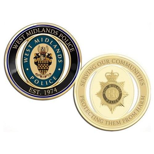 2018 new hot sale Enamel Gold-plated double-sided coin