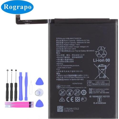 New 5000mAh HB4073A5ECW Full Battery For Huawei Mate 20 X Mate20X 20 X EVR-AL00 SmartPhone