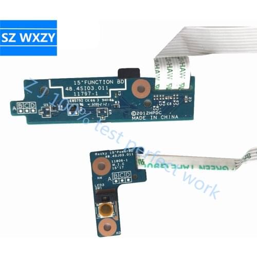 Original For HP ProBook 4540s Power Button Function Board With Cable 48.4SI03.011 48.4SJ03.011 683486-001 100% Tested Fast Ship