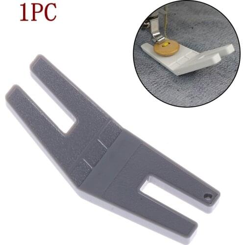 1pc Plastic Clearance Plate Button Reed Presser Foot Hump Jumper For Sewing Machines Random Color