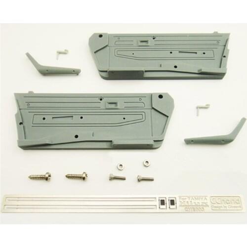 RC CAR CAB INTERIOR DOOR PLATE SETS FIT FOR 1/10 SCALE ROCK CRAWLER TOY PICKUP MODEL TAMIYA BRUISER TOYOTA HILUX 4WD TF2 PARTS