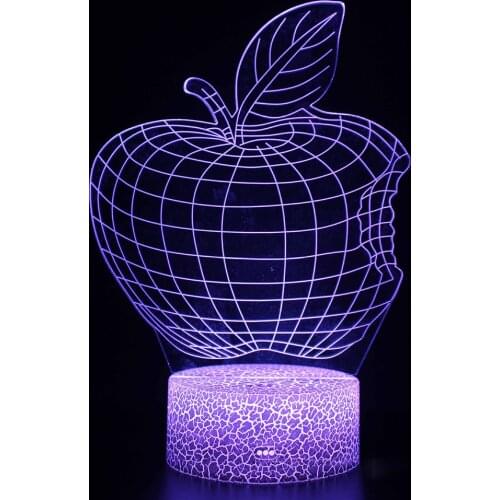 Child Birthday Lamp Cartoon 3D Pineapple Ananas LED Night Light Colorful Touch Illusion Table Desk Lamp Baby Sleep Home Decor
