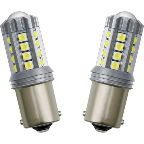 S25 1156 BA15S P21W 3030 23 SMD Car LED Light Turn Signal Light Auto Brake Lamp Reverse Bulbs 6000K Super Bright White 12V