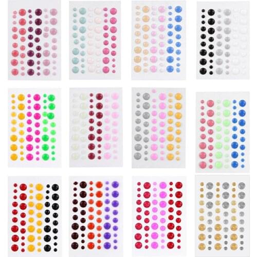 Enamel Dot Self Adhesive Sprinkles Enamel Dots Resin Sticker for Scrapbooking DIY Crafts Card Making Decoration