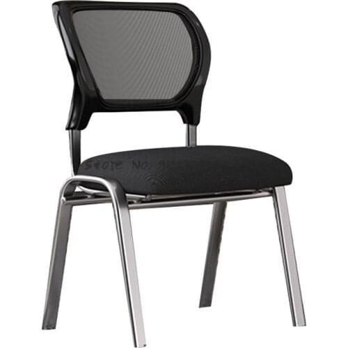 Conference room chair simple stool office chair mesh mahjong chair backrest computer chair household staff training chair