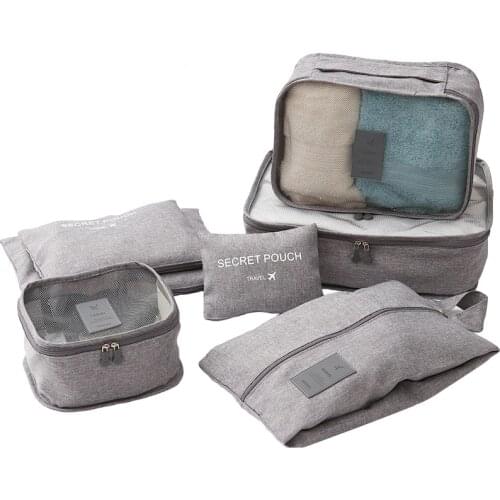 HHYUKIMI Brand Travel Bag Seven-piece Suit Underwear Storage Finishing Travel Luggage Clothes Storage Organizer Waterproof