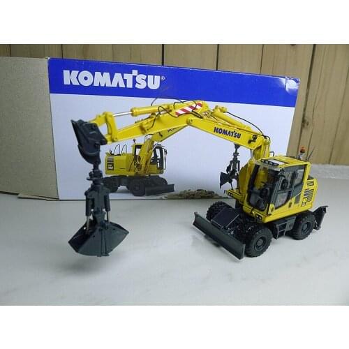 UH 1:50 8100 Koma tsu PW-148-10 with clamshell bucket Alloy Metal Diecast Cars Model Toy Vehicles For Children Boy Toys