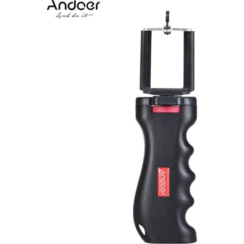 Andoer Cross-shaped Mini Universal Handheld Grip Handheld Stabilizer Holder + Adjustable Phone Holder for GoPro Sony Camera