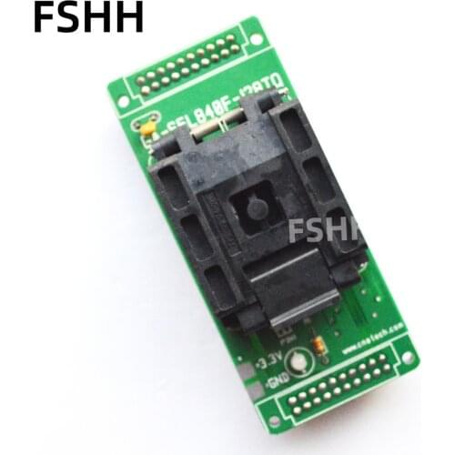 GA-S5L840F-128TQ Programmer Adapter FPQ-128-0.4-02 FPQ128/QFP128 Adapter IC Test Socket/IC Socket 0.4mm
