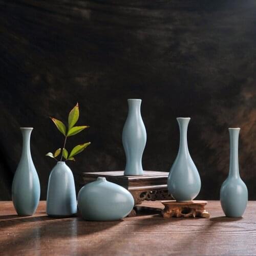 Free Shipping Chinese handmaded small size ceramic flower vase for home and centerpieces decoration