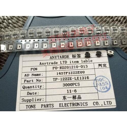 High quality East One Touch switch Tortoise Patch 4 pin Side press Digital accessories switch Spot