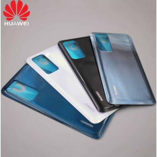 New Original Huawei P40 ANA-AN00 Back Housing Glass Battery Cover Replacement Rear Door Case For P 40 Repair Panel Part + Logo