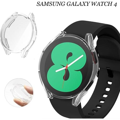 Protective Case for Samsung Galaxy Watch 4 40mm 44mm Soft TPU Cover Bumper Full Screen Protector for Galaxy Watch4 Accessories