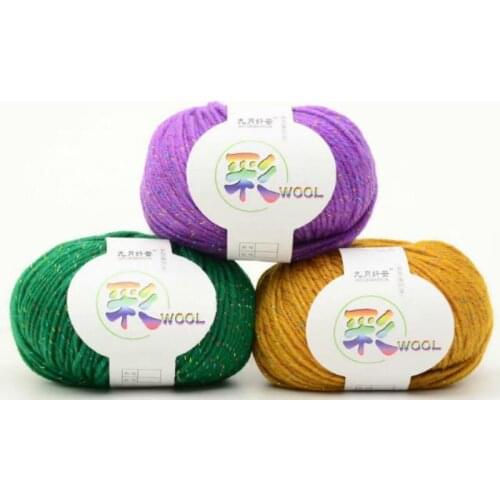 10 pieces of acrylic gold thread, colorful bright silk thread, handmade ornaments, pendants, wool and slipper thread