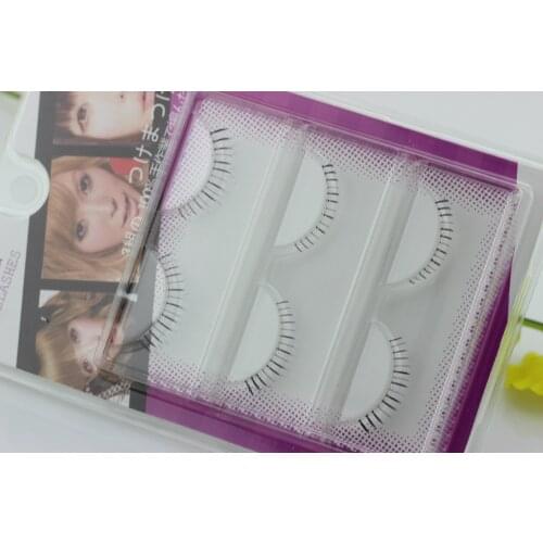 100set 3Pair/set 3D Natural Cross False Eyelashes Mink Hair Eye Lashes Black tools new fashion