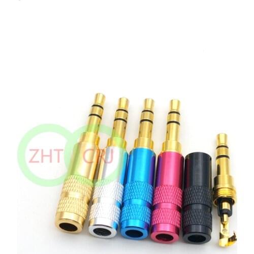 100pcs mini 3.5mm stereo Male Repair Headphone Plug Metal Audio Soldering