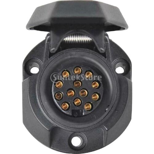 13 Pin Trailer Truck Caravan Towbar Socket Plug Adapter Converter