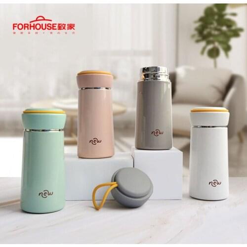 304 Stainless Steel Water Bottle Vacuum Insulated Flask Thermal Nordic Literary Girl Style Cute Gift