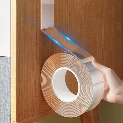 5M Nano Double Tape Cleanable Reusable Waterproof Adhesive Strong Transparent Side Wall Tape No Trace Kitchen Bathroom Universal