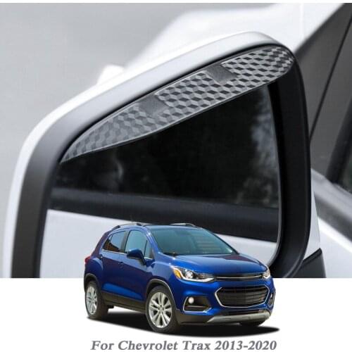 Car Rearview Mirror Rain Eyebrow Auto Shield Snow Guard Sun Side Visor Shade Protector For Chevrolet Trax 2013-2020 Accessory