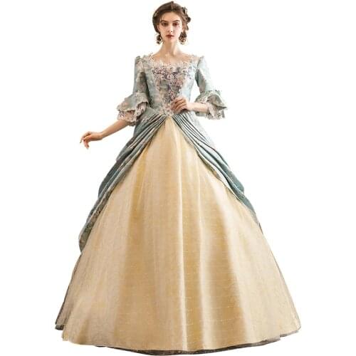 18th Century dress Rococo Baroque Marie Antoinette Ball Dresses Renaissance Historical Period Dress Gown for Women