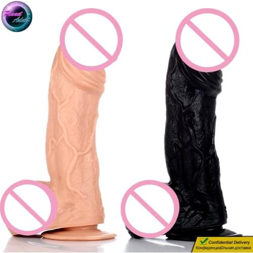 Large PVC Dildo Realistic Penis Vagina Masturbator Women Lesbian Pussy Gay Men Prostate Anal Insertion Adult Sex Toys Butt Plug