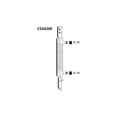C544200 ,Condenser, Graham, Removable Hose Connections, Jacket Length:200mm, O.D. Hose Connection:10mm Joints:24/40,synthware