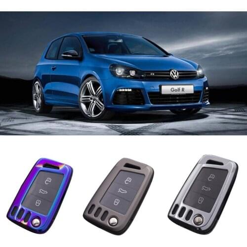 Original Model Auto key Bag for VW Skoda Tiguan Golf TPU Car Key Case Remote Key Cover Strong Signal Prevent Fall Accessories