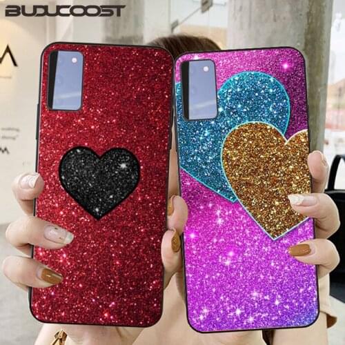 Shiny heart Phone Case for Samsung S6 S7 edge S8 S9 S20 S21 S30plus ultra S21/S30 S10-5G lite 2020 S10E