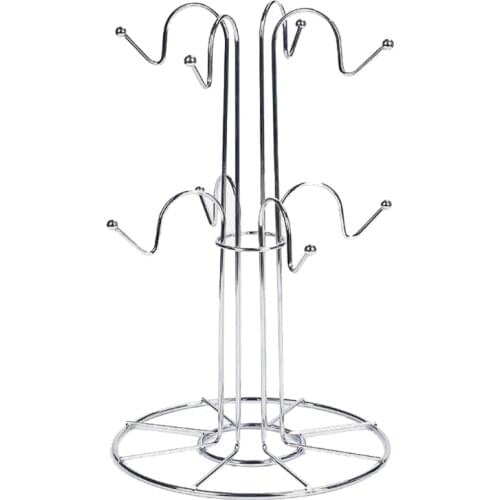 Tree Shape 8 Mug Holder Coffee Mugs Tea Cup Storage Rack for Countertop Kitchen Organizer Bar Accessory Retailsale