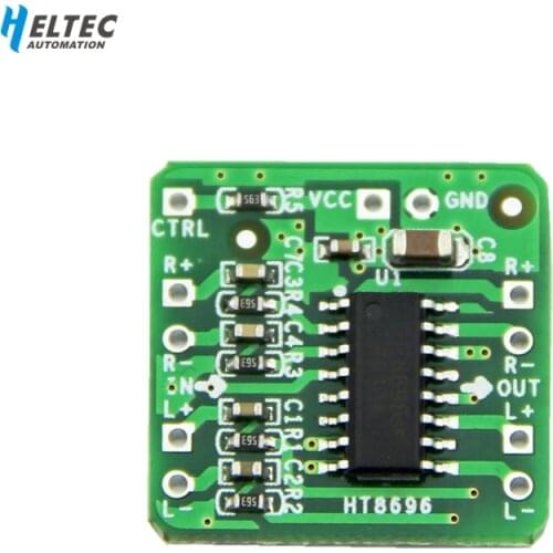 Differential Amplifier Board 2x10W Digital Class D Audio Power Amplifier HT8696 Differential Input 3.6 ~ 8.5V