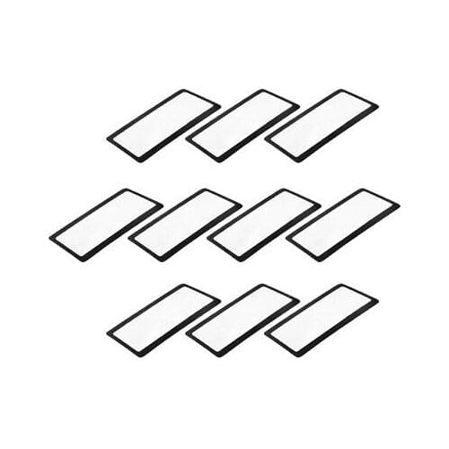 Fresnel Lens Magnifier 75mmx40mm 3X 300% Credit Card Magnifier Black 10pcs