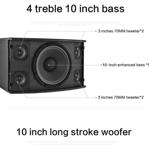 450W High-power 10 Inch Bass Speaker K100 Family KTV Card Package Speaker Professional Conference Classroom Audio Home Theater