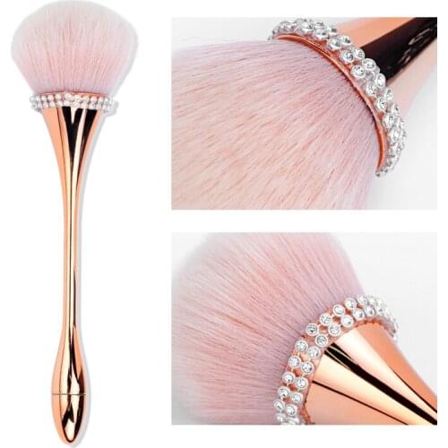 Soft Hair Manicure Powder Brush Nail Trim Cleaning Brush Small Waist Long Handle Multi-function Blush Foundation Makeup Brush