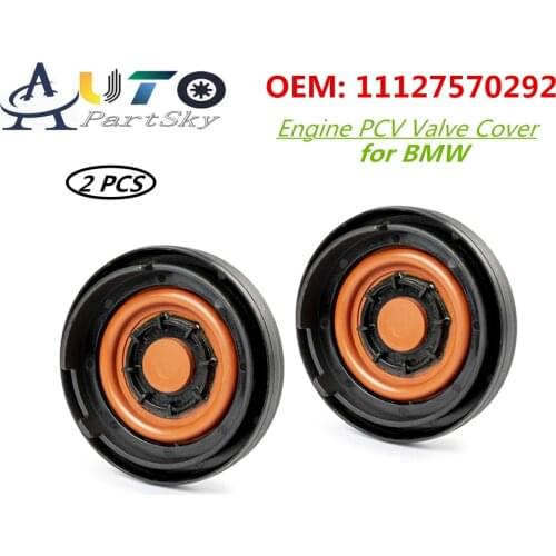 2 PCS 11127570292 11 12 7 570 292 PCV Valve Cover Engine Rocker Cover Cap For BMW X1 X3 X4 X5 X6 xDrive 135i 335i 435i 535i 740i