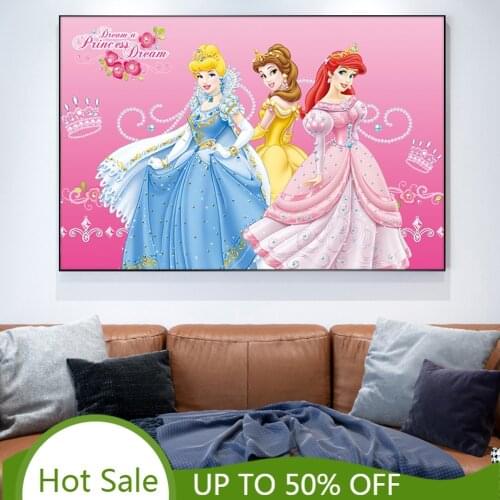 Disney Cartoon Snow White Princess5D DIY Diamond Painting Cross Stitch Kit Diamond Embroidery Mosaic Handwork for Home Decor