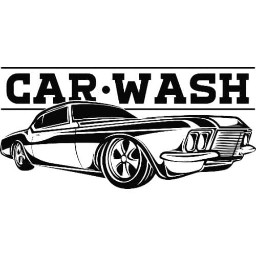 Car Wash Sign Wall Sticker Vehicle Auto Business Logo Vinyl Decal Repair Service Garage Decor Waterproof Wallpaper D499