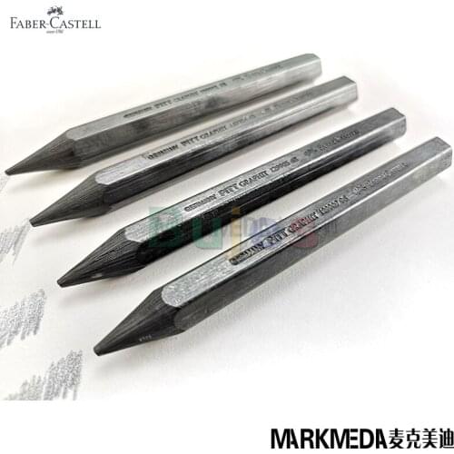 German Faber Castell All Lead Graphite Pitt Sketch Pen, Wax Sketch, No Wooden Pencil, Pure Lead Bar, Super Large and Smooth