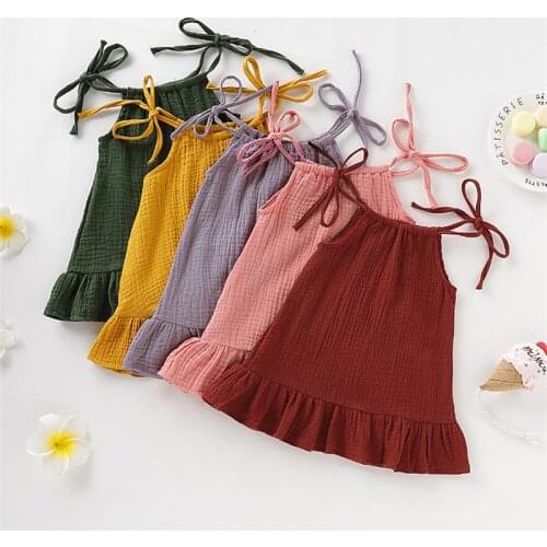 New Summer Dress Solid Color Yellow Thin Ruffled Dress