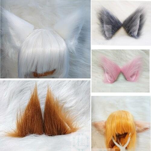 New Arrival Girls Cartoon Cute Furry Anime Cosplay Costume Cat Fox Ears Prop Headband Hairband for Cosplay Party