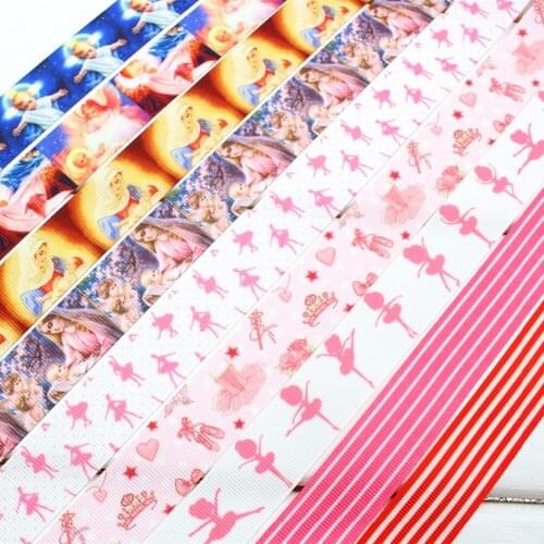 OOOT BAORJCT 172251 , 22mm 9 Color choose Cartoon Ribbons Printed grosgrain Wedding Accessories DIY handmade materials Gift