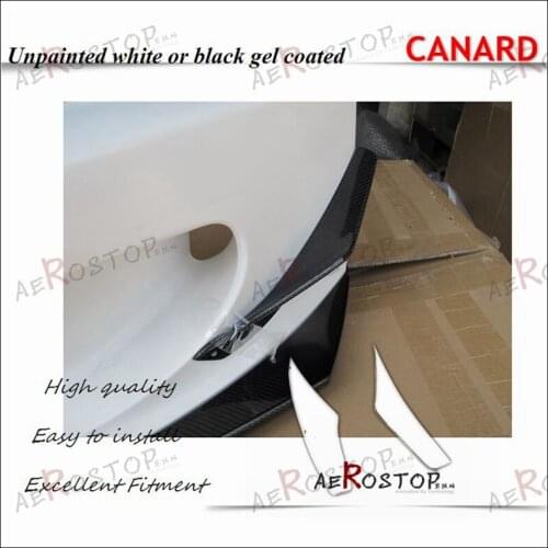 FIBER GLASS FRP ASM STYLE FRONT BUMPER CANARD (FIT FOR ASM BUMPER ONLY) FOR 99-09 S2000 AP1 AP2