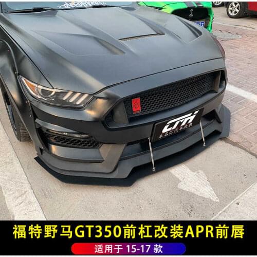 Suitable for to Applicable 15-17 Ford Gt350 Modified Apr Carbon Fiber Lip Mustang with Front Shovel Pull Rod
