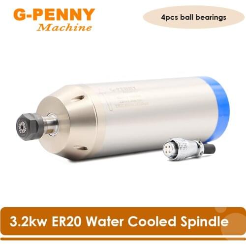 CNC 3.2kw ER20 Water cooled spindle 3.2kw water cooling spindle motor for CNC Router engraving machine
