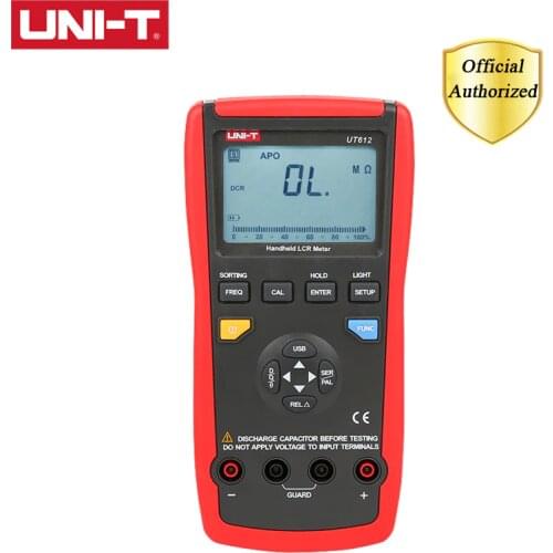 UNI-T UT612 LCR Capacitance Meters USB Interface Frequency/Capacitor Test Data Storage/Analog Bar Graph/Relative Mode