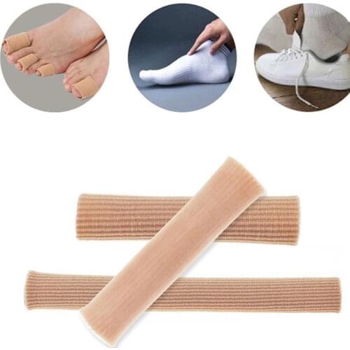 Fabric Finger Toe Protector Separator Applicator Pedicure Corn Callus Remover Hand Pain Relief Soft Silicone Tube Foot Care Tool