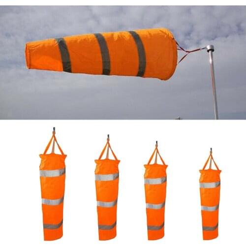 Airport Windsock Rip-Stop Outdoor Rainbow Wind with Reflective Belt