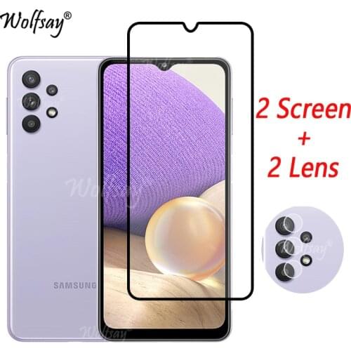 Full Cover Tempered Glass For Samsung Galaxy A32 5G Screen Protector For Samsung A32 A22 A72 Camera Glass For Samsung A32 Glass