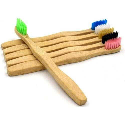 1 Piece Of Natural Bamboo Soft Bristles Childrens Toothbrush Environmental Protection Anti-bacterial Bristles Baby Oral Care