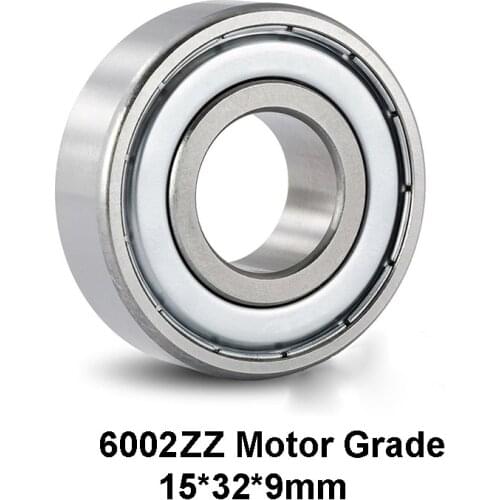 1pcs/lot 6002ZZ Deep Groove Ball Rolling Bearings Motor Grade 6002-ZZ 6002ZZ 15*32*9mm 15*32*9 High Quality Bearing Steel